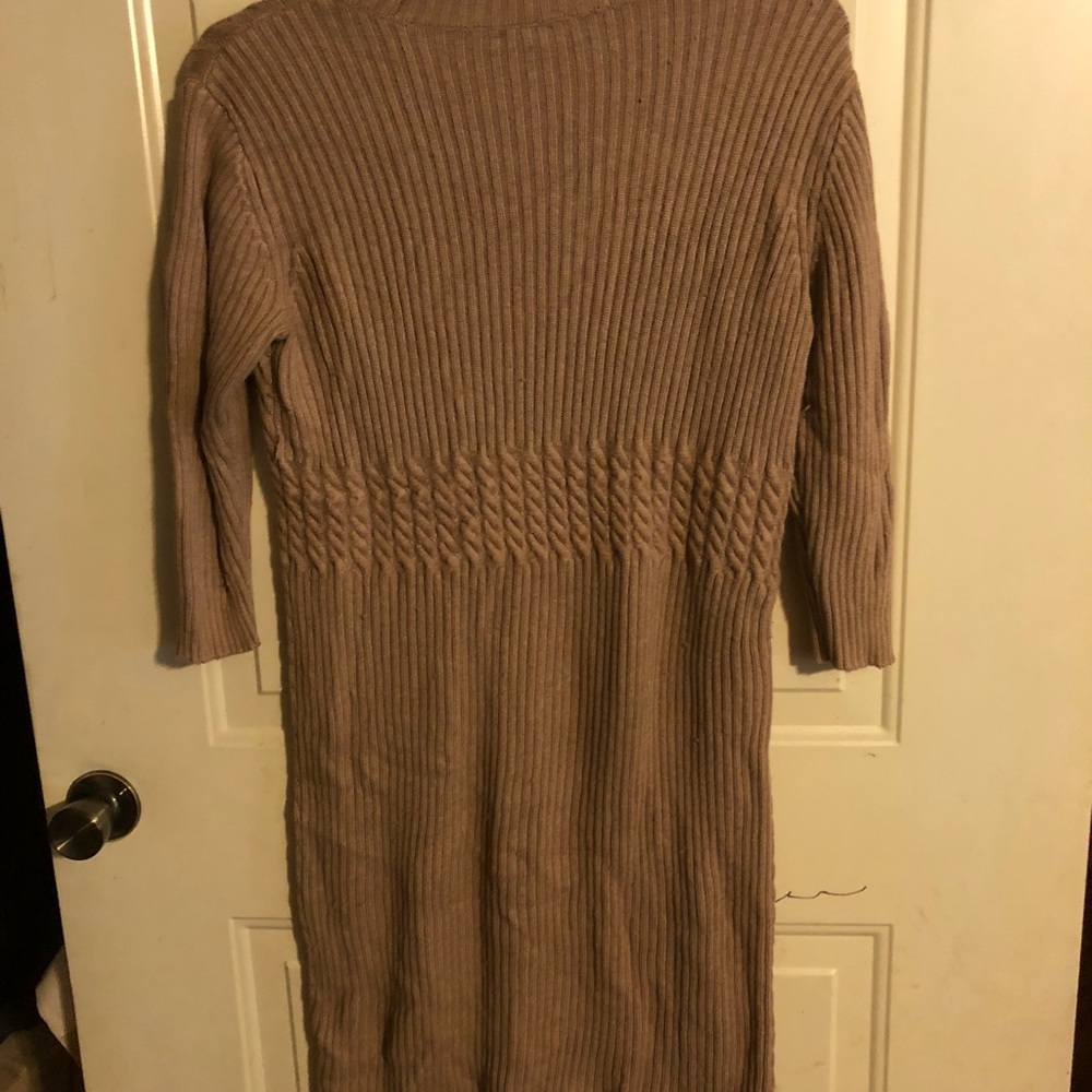 Light Brown Sweater Dress